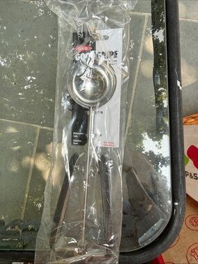 OXO Stainless Steel Ice Cream Cookie Scoop with Black Handle
